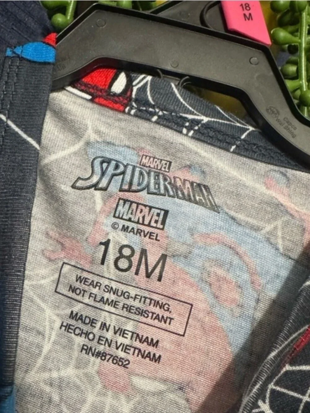 Marvel Spider-Man Kids' Gray/Red Pajama Set - Size 18mos NWT
